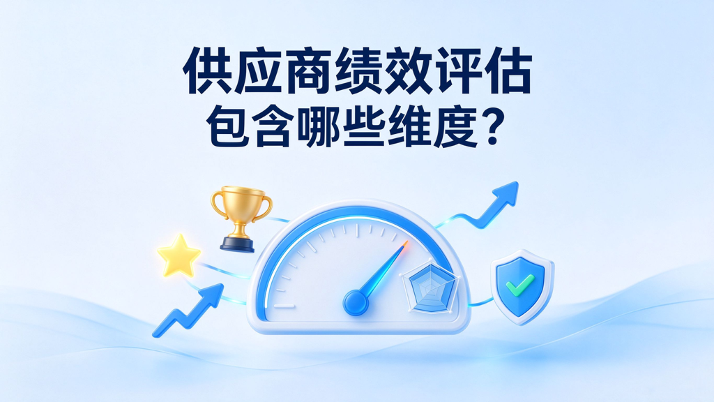 供应商绩效评估包含哪些维度？